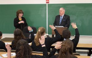 Gov. Hogan Meets With Jewish Day School Students