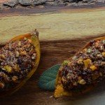 Roasted Sweet Potatoes Stuffed with Quinoa
