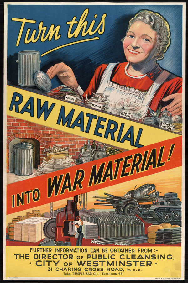 A World War II scrap poster, circa 1945. (Courtesy of the University of Minnesota Libraries, Upper Midwest Literary Archives)